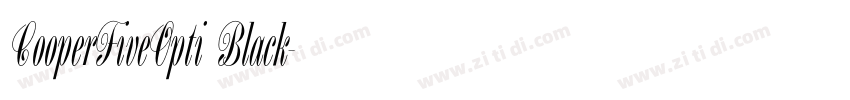 CooperFiveOpti Black字体转换 CooperFiveOpti Black字体转换
